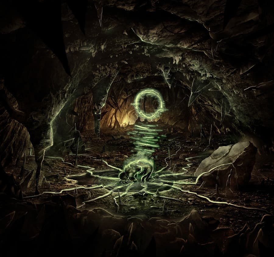 Parallax image with serene yet haunting atmosphere